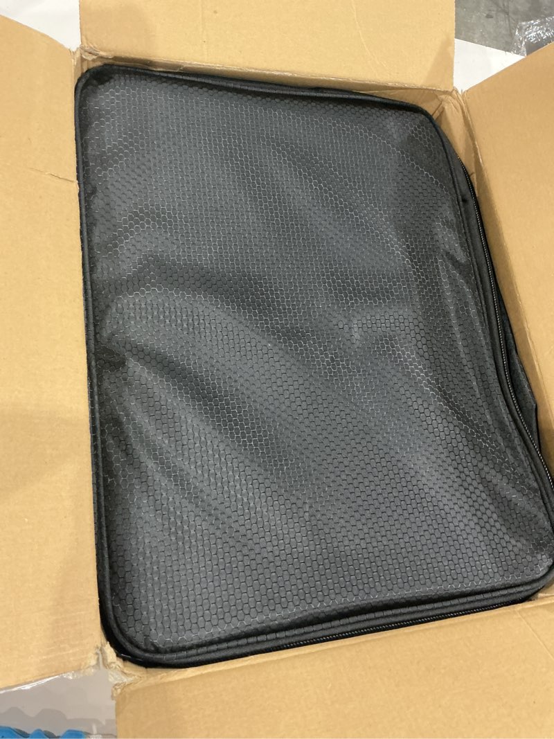 Condition photo showing Good Condition for walmann golf trunk organizer – large 2-layer storage bag with ventilated shoe compartments for 2 pairs, waterproof foldable golf gear organizer small-up to 11 black
