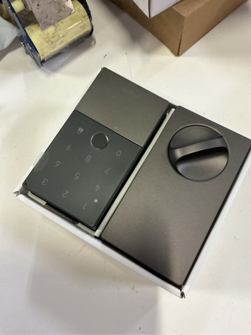Condition photo showing Good Condition for aqara smart lock u100, fingerprint keyless entry door lock with apple home key, touchscreen keypad, bluetooth electronic deadbolt, ip65 weatherproof, supports apple homekit, alexa, google, ifttt, gray