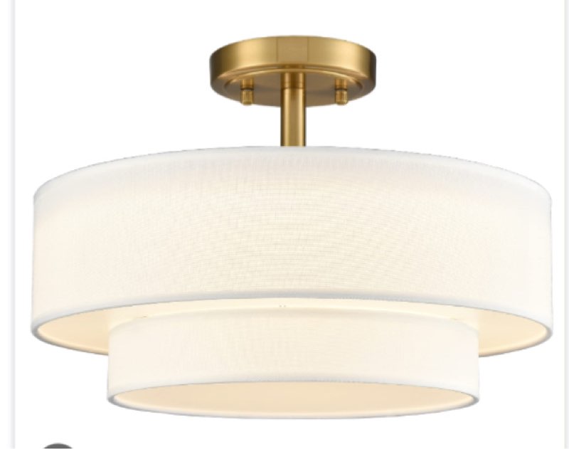 DAYCENT Drum Shade Ceiling Light New
