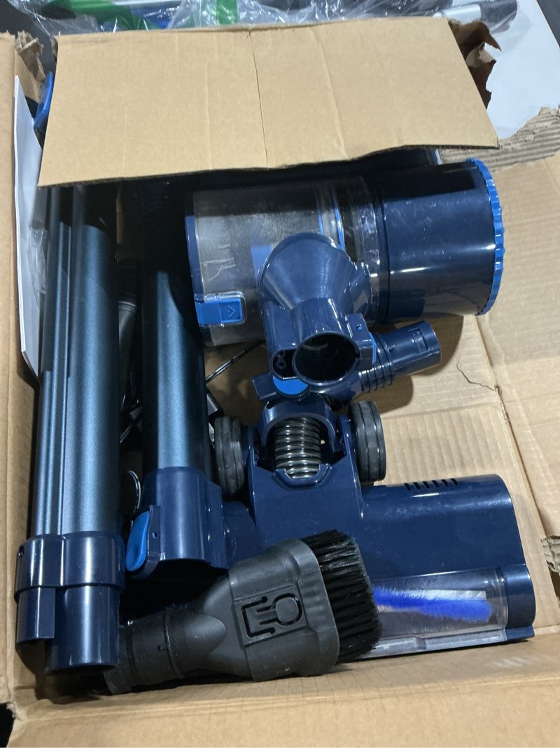 Condition photo showing Good Condition for Cordless Vacuum Cleaner, Lightweight Stick Vacuum Cleaner, 6 in 1, Self-Standing with Powerful Suction, 180° Bendable Wand Rechargeable Cordless Vacuum for Hardwood Floor (Blue)