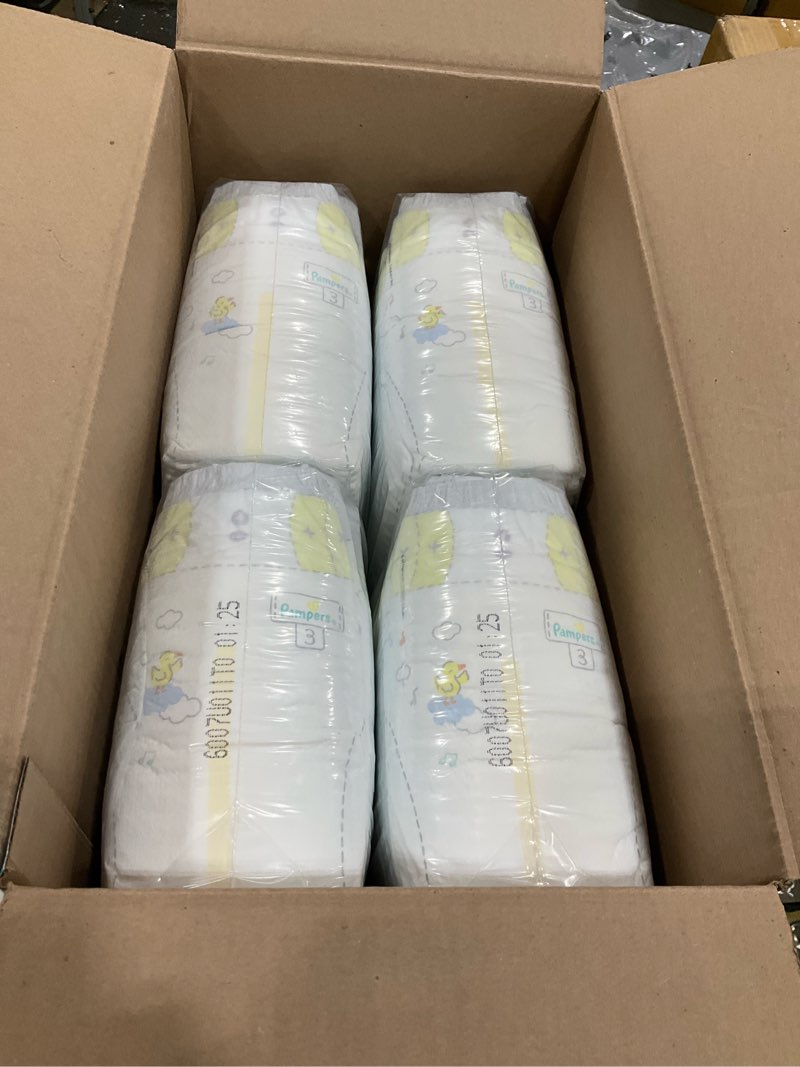 Condition photo showing New/Like New for Pampers Swaddlers Diapers, Size 3 (13-26 lbs), 136 Count, Absorbent, Keeps Baby Dry and Comfortable, Skin Safe Disposable Baby Diaper (Packaging May Vary) Size 3 136