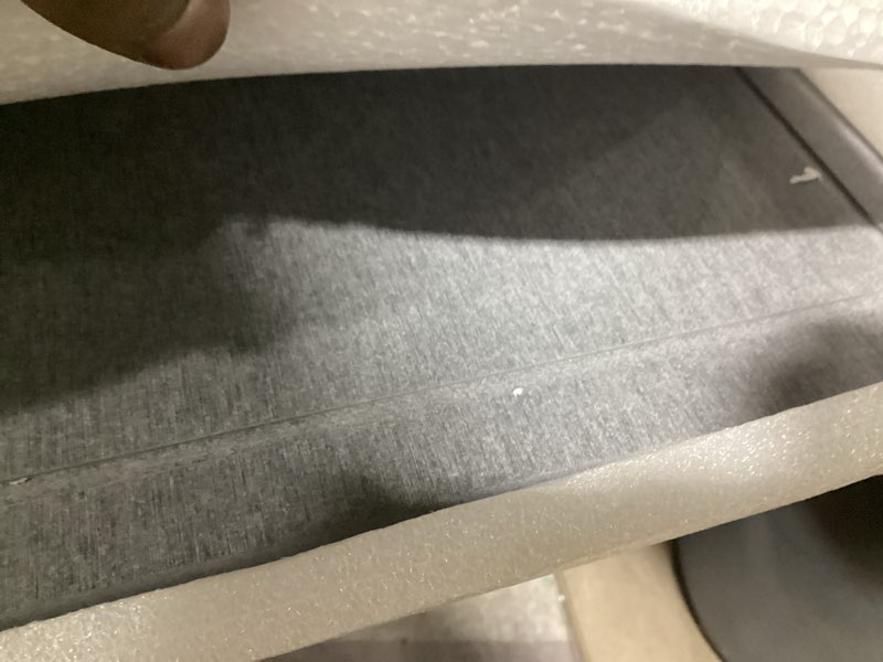 Condition photo showing As Is for Stone Dish Drying Mat 24"×16" Large Diatomaceous Earth Dishes Quick Dry Pad for Kitchen Counter with Heighten Stainless Steel Feet, Fits Various Countertops & Drain Bowl Racks, Dark Gray Dark Gray 24" x 16"