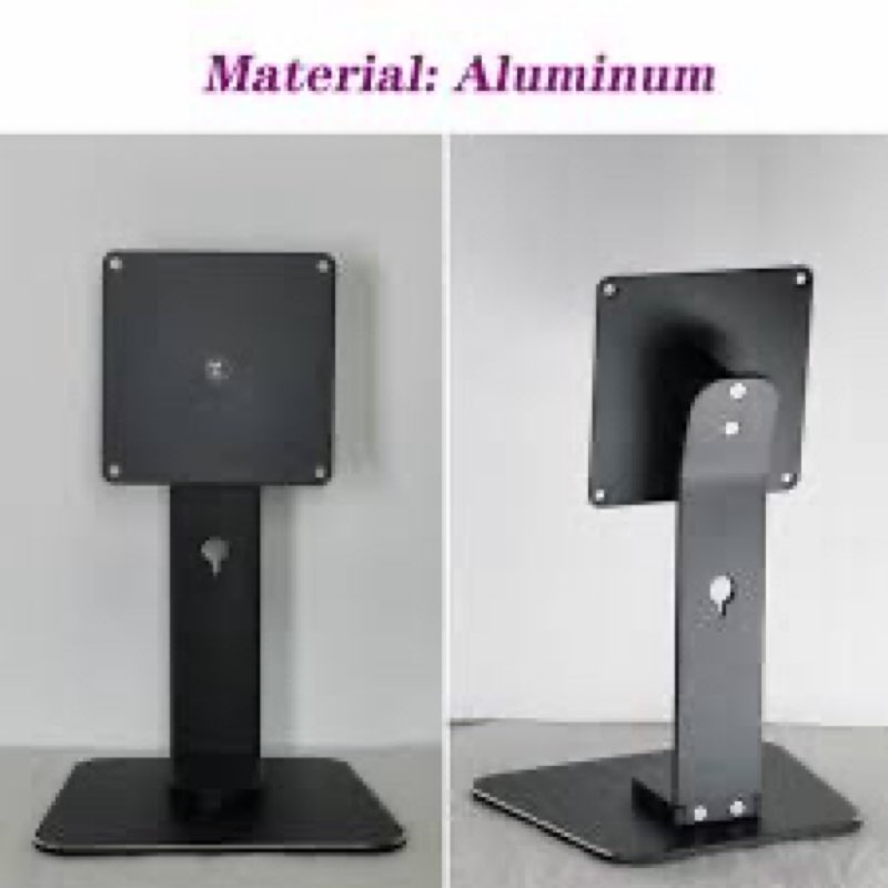 aluminum stand for ech_ooo show 15 & 21, swivel & tilt adjustable with 360 rotation & 50 tilt, compatible with ech_ooo show, durable & non-slip design, black