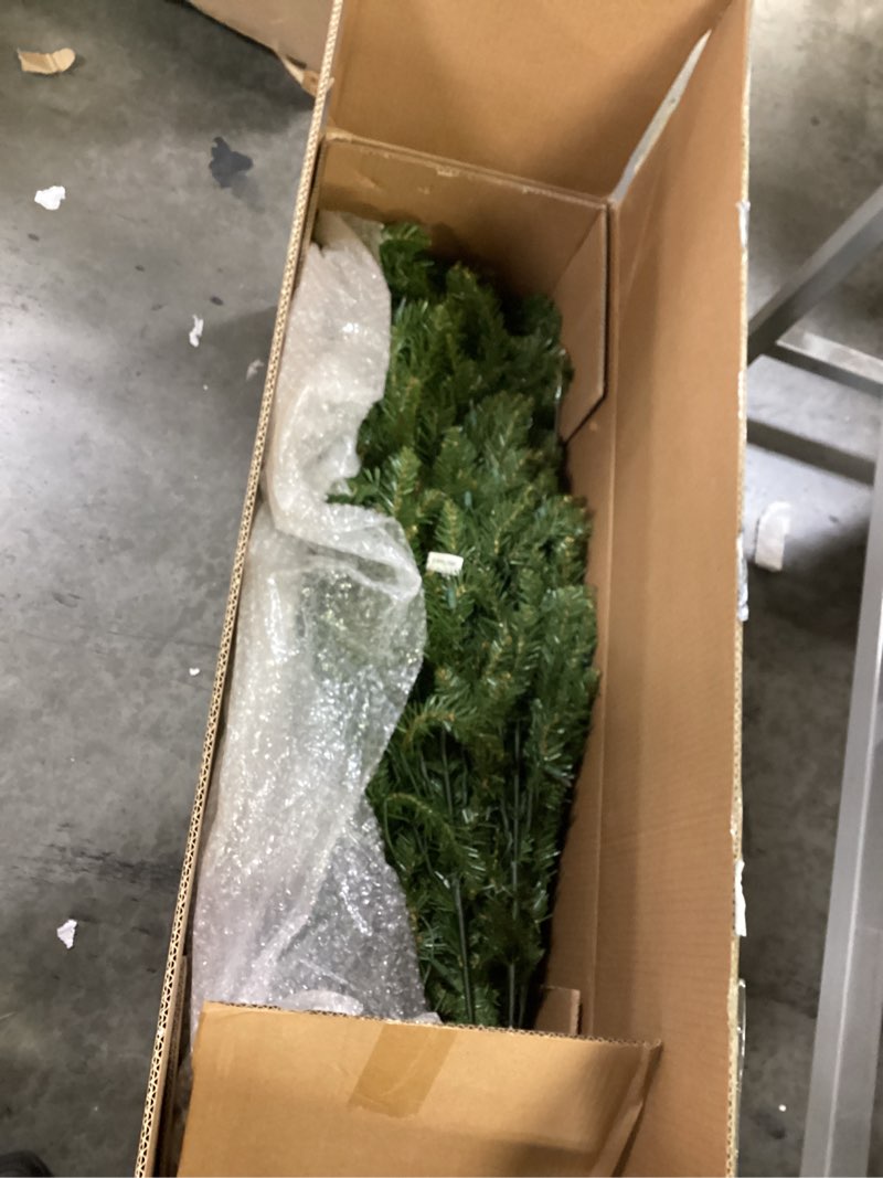 Condition photo showing New/Like New for National Tree Company 7 ft Pre-Lit Dunhill Fir Full Artificial Christmas Tree, 700 Clear Lights, 2,144 Tips, Includes Stand, Green