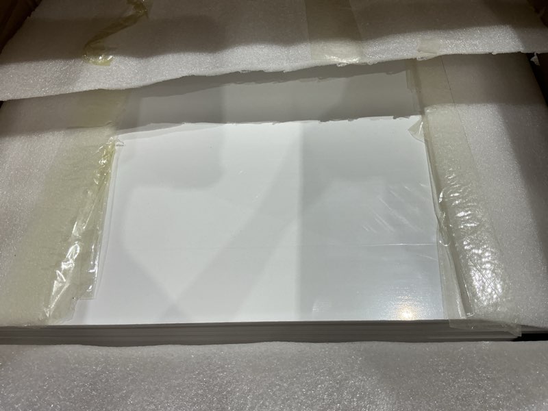 Condition photo showing Good Condition for 5 pcs wire rack covers 24x16x3 inch pvc pantry shelf cover 0.31 inch thick removable closet wire rack shelf covers,decoration kitchen bathroom office shelving (light luxury white, 24x16x3 inch) 24x16x3in light luxury white
