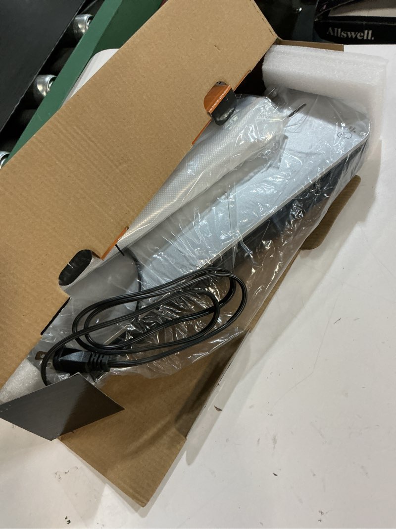 Condition photo showing Good Condition for vacuum sealer machine 75kpa food with 6-in-1 dry/moist modes & digital timer, compact lightweight design, built-in cutter + 10 bags (black silver)