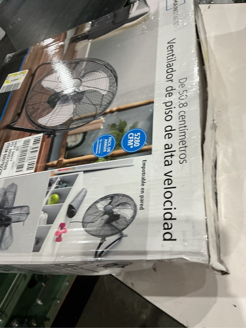 Condition photo showing Good Condition for mainstays sfc1-500b 20 in high velocity floor fan, black