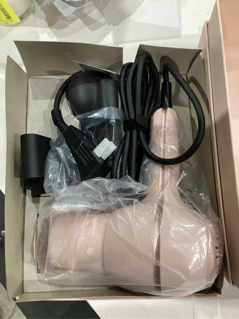 Condition photo showing Good Condition for l'ange hair hotstuff compact ionic hair dryer | fast-drying hair dryer with cool shot button & nozzle attachment (blush)
