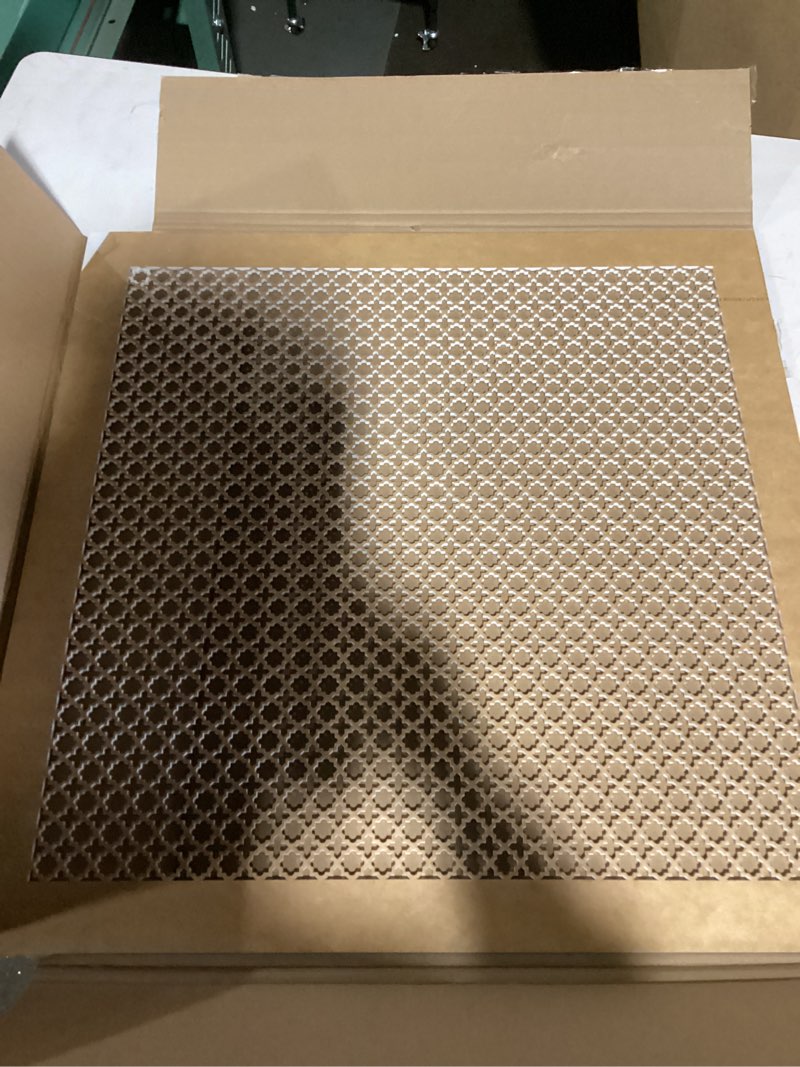 Condition photo showing As Is for PATIKIL Air Vent Cover Grille for 20"x20" Duct Opening, Acrylic Glass (PMMA) Decorative Wall Ceiling Hole Cover Register for Home Ventilation Decor