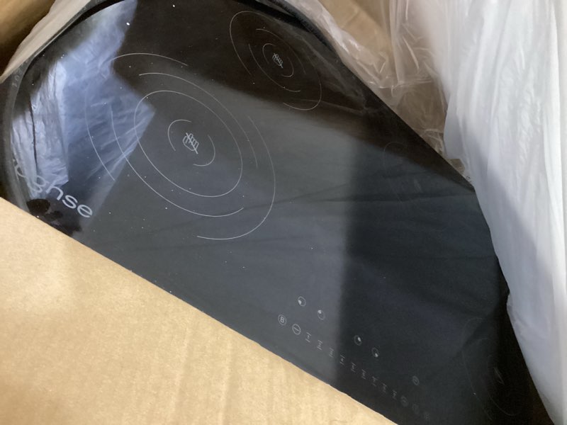 Condition photo showing Good Condition for 30 Inch Electric Cooktop, Built-in Ceramic Cooktop 4 Burner Stove Top, Radiant Cooktops with Glass Protection Metal Frame, Timer & Safety Lock, 220-240V, Hard Wire (No Plug) 30 Inch-4 Burner