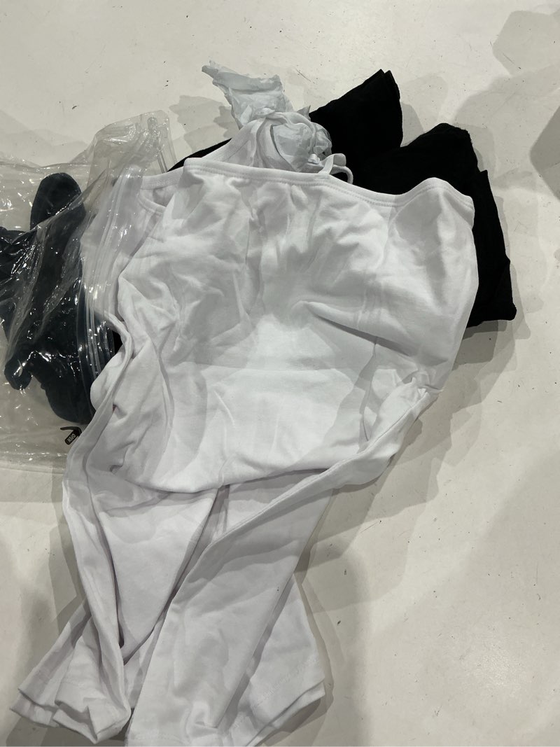 Condition photo showing Good Condition for v for city women's shelf bra camisole tops adjustable spaghetti strap cami tank cotton undershirts 2 pack