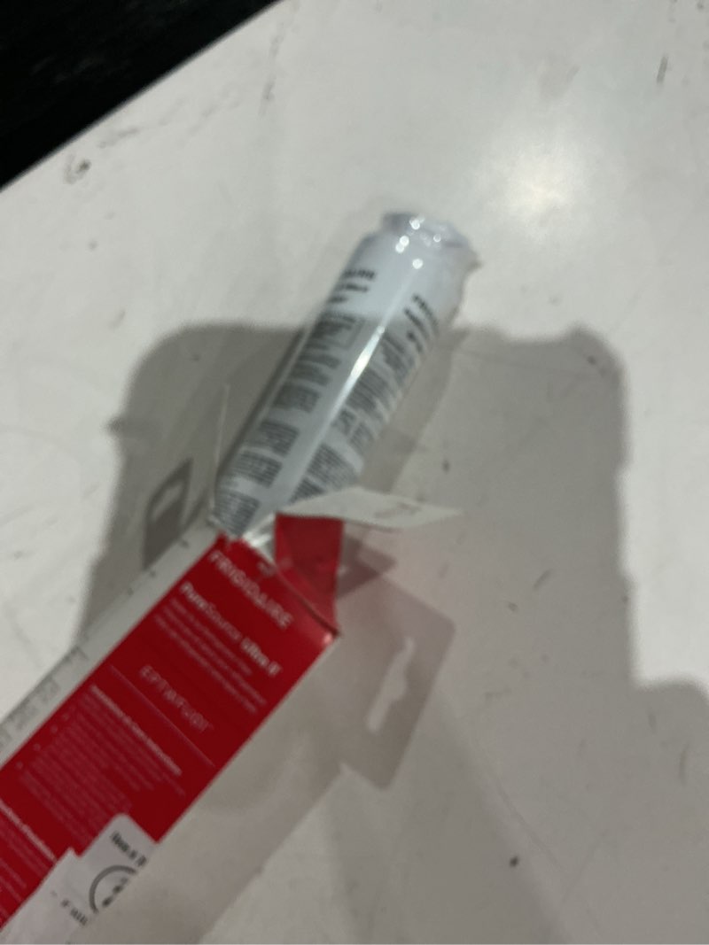 Condition photo showing As Is for frigidaire puresource ultra ii water filter - white eptwfu01t