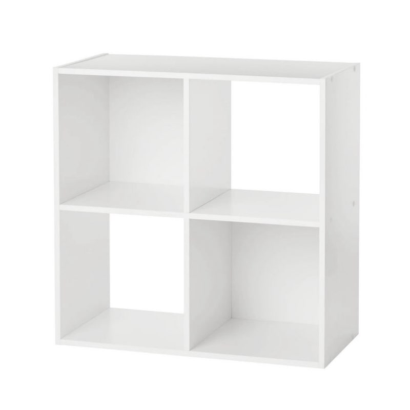 mainstays 4 cube storage organizer, white