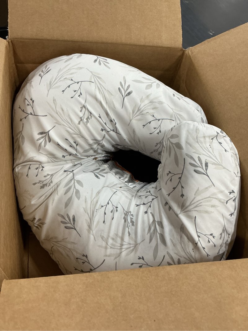 Condition photo showing Good Condition for boppy nursing pillow - firm, ergonomic u-shaped bottle and breastfeeding pillow with high lift for comfort and support, spacious surface - gray gentle leaves new nursing pillow gray gentle leaves