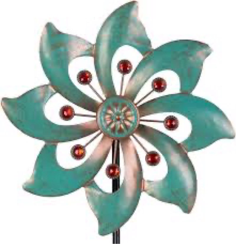 extra large wind spinners outdoor, metal green leaf wind sculpture yard art decor, windmill for yard, garden, patio, lawn and courtyard 84 * 24 inches