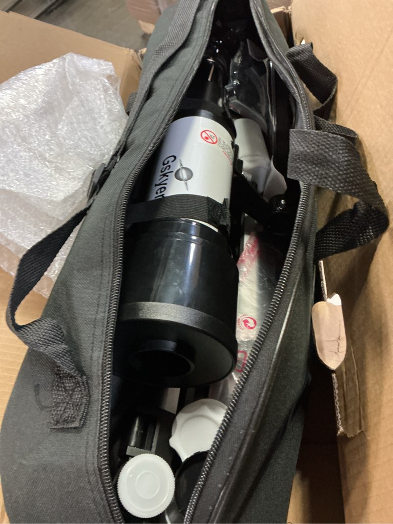 Condition photo showing Good Condition for Gskyer Telescope, 70mm Aperture 400mm AZ Mount Astronomical Refracting Telescope for Kids Beginners - Travel Telescope with Carry Bag, Phone Adapter and Wireless Remote.