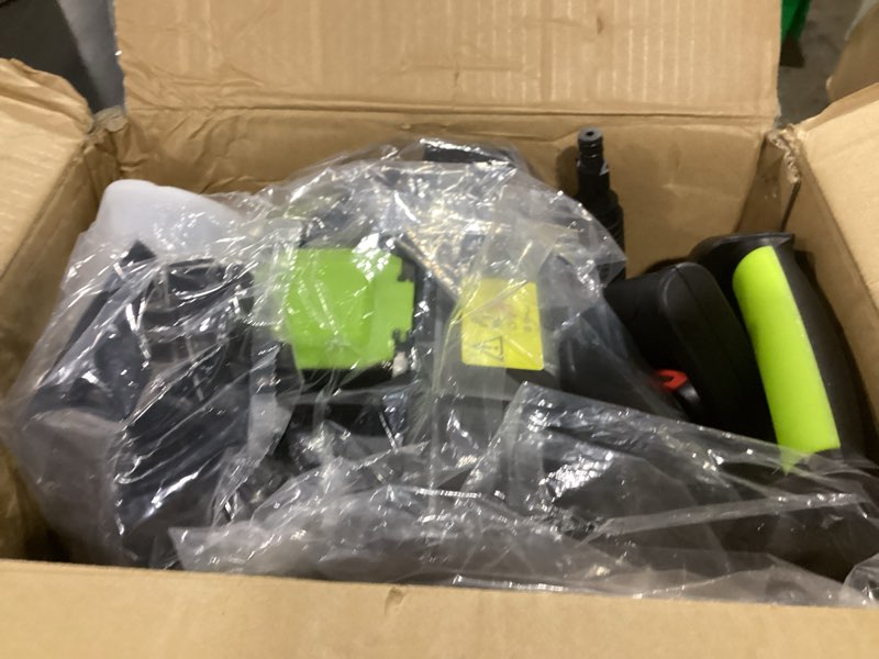 Condition photo showing Good Condition for pressure washer, power washer with 4 quick connect nozzles 1 foam cannon, high pressure cleaning machine for cars/fences/driveways/patios/farms/home cleaning