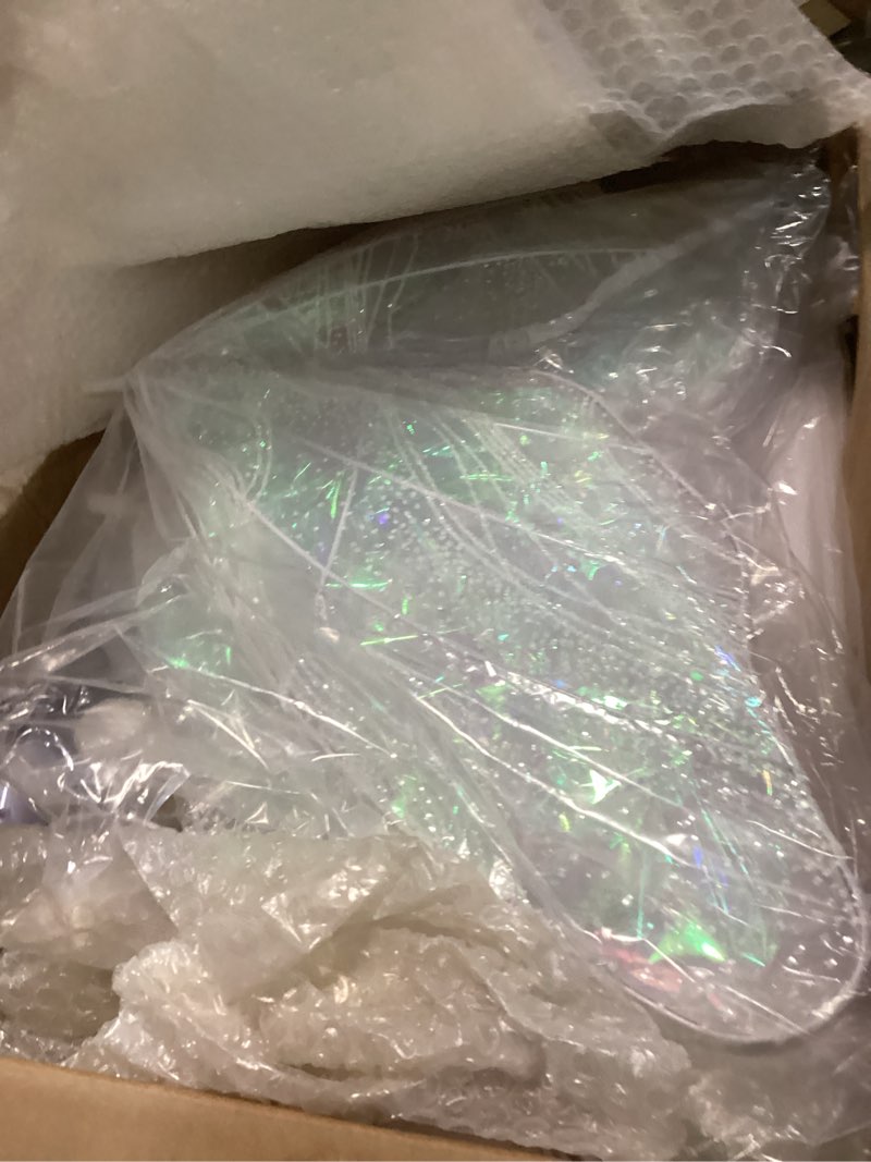 Condition photo showing Good Condition for Butterfly Floor Lamp for Wedding Decor - 3 Color LED Ambient Lighting, Wall/Ceiling Mounted Romantic Party Lamp, Iron & Lace Design (23.6in, 2 PCS) (23.6inch)2Packs