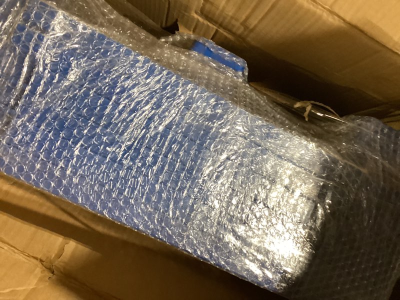 Condition photo showing Good Condition for plastic pallets 23.6" x 15.8" x 3.9", lightweight waterproof floor pallet with breathable grid for indoor outdoor, warehouse, garages, kitchen, basement (2 pack, 1100lbs load capacity, blue) 23.6" x 15.8" x 3.9" (2 pack)