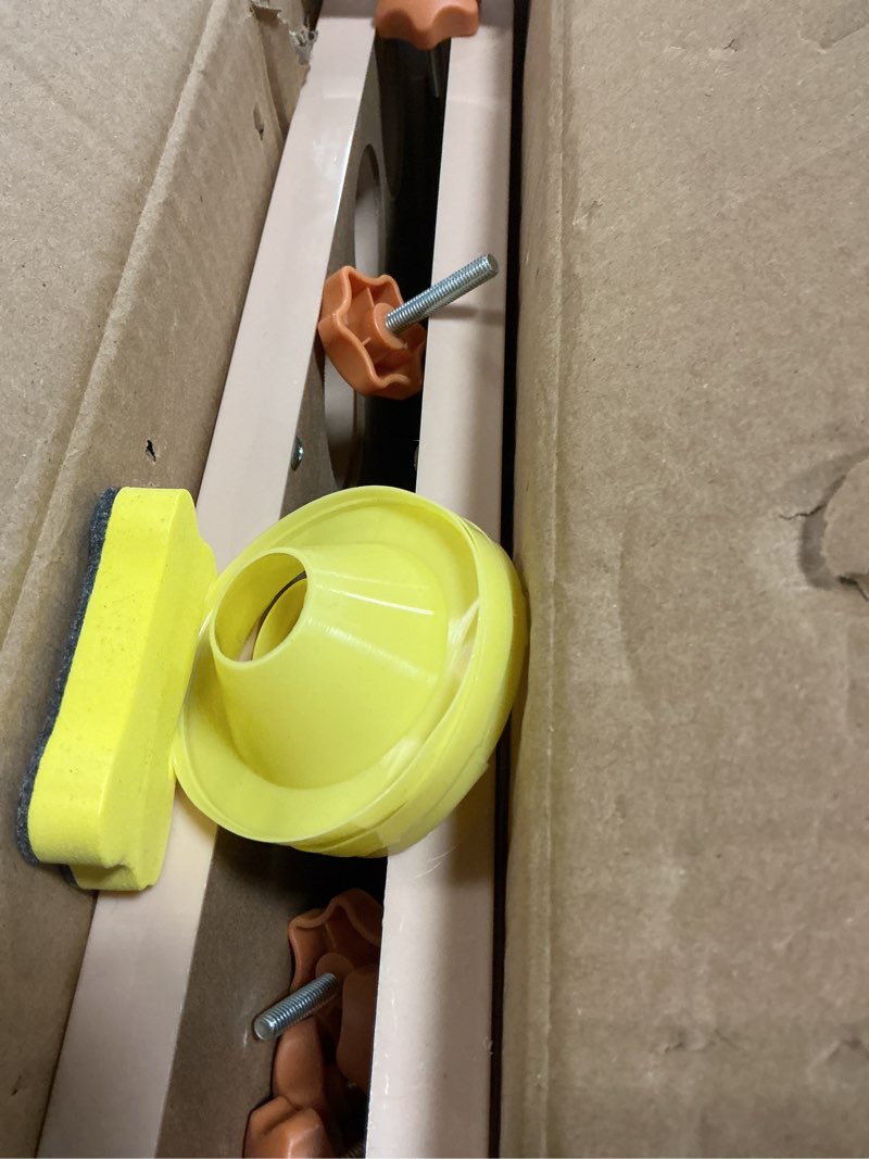 Condition photo showing As Is for Tiny Land Easel for Kids, Double-Sided Magnetic Easel, Adjustable Wooden Kids Art Easel with Paper Roll, Learning-Toy for 3,4,5,6,7,8 Years Old Boy & Girls