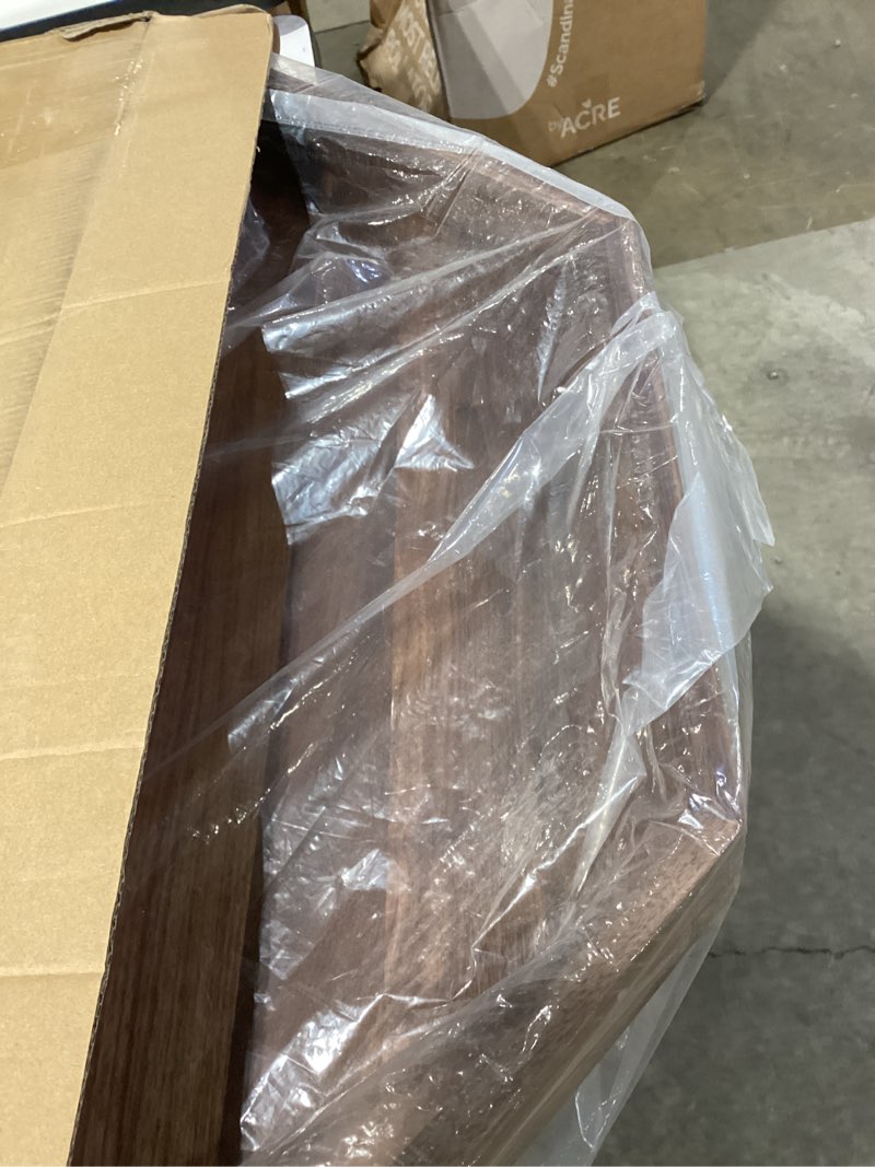Condition photo showing Good Condition for 26 inches extra large octagonal black walnut wood ottoman tray with handles, serve tea, coffee classic wooden decorative serving tray 26" x 26" x 2.5"