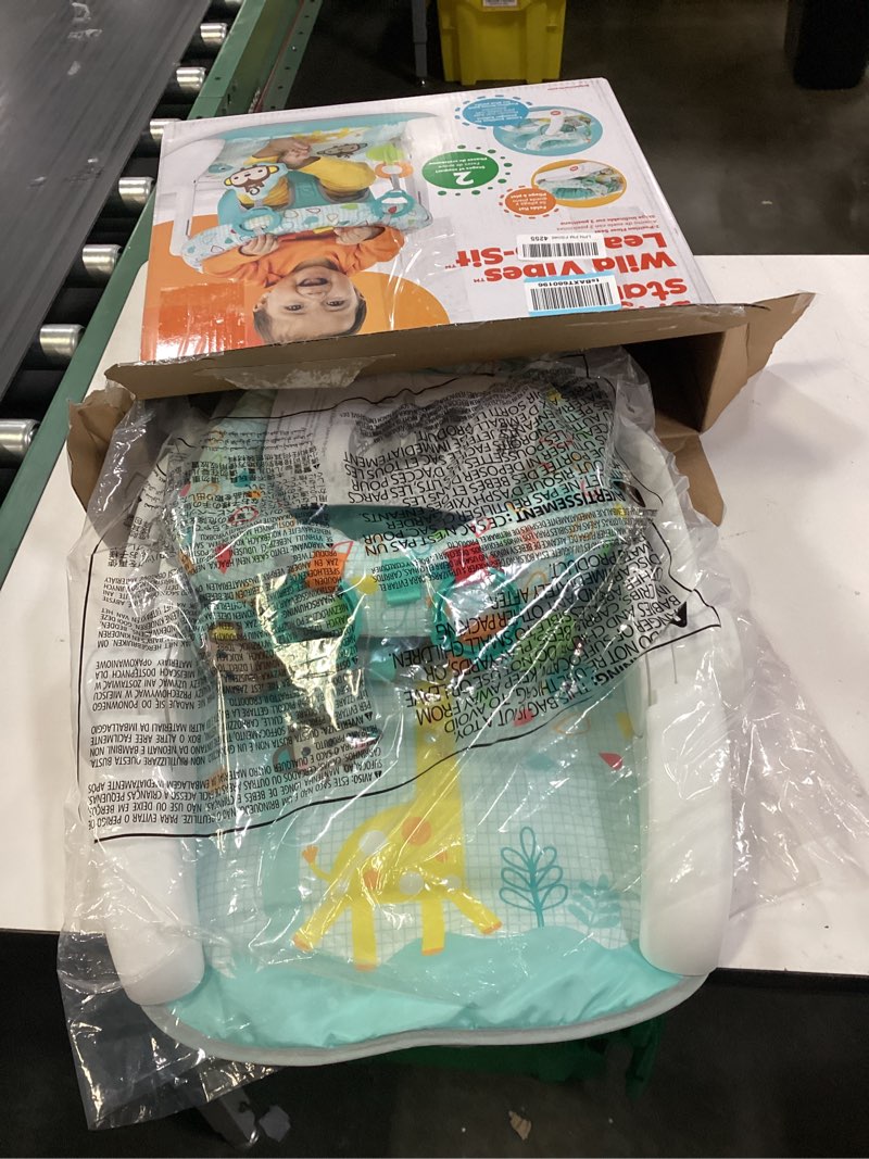 Condition photo showing Good Condition for bright starts learn-to-sit 2-position baby floor seat with toys, unisex, 4-12 months, wild wiggles