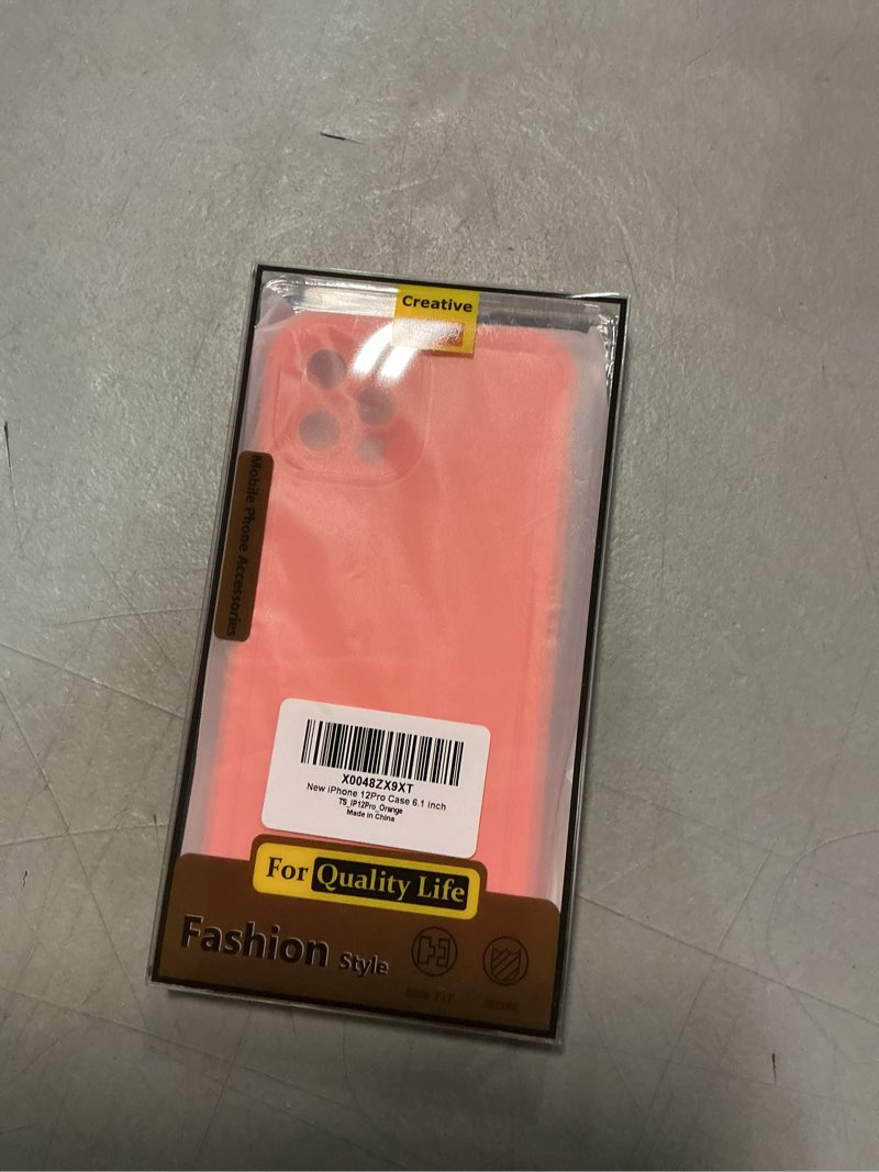 Condition photo showing New/Like New for COOLQO Magnetic for iPhone 12 Pro Case, Dual Layer Matte Scratch-Resistant, Orange A5_Orange 12Pro-6.1 inch