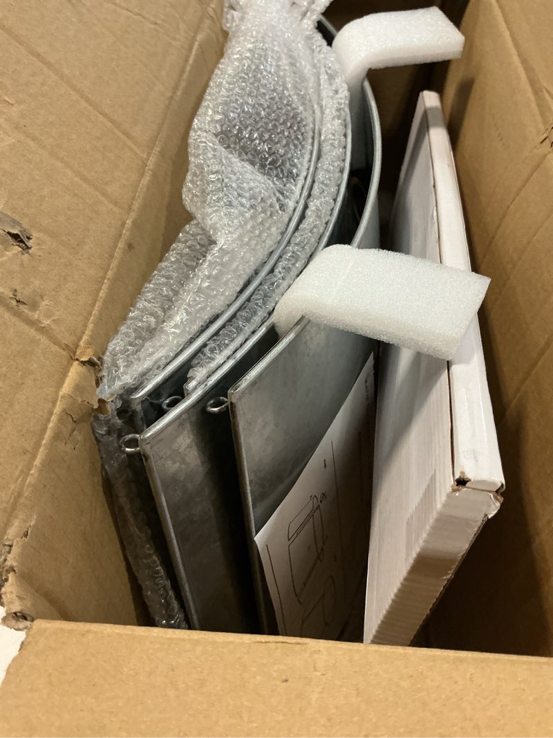 Condition photo showing Good Condition for 35.5" Large Metal Christmas Tree Collar - Christmas Tree Collars for Artificial Trees, Metal Tree Collar with Laser-Cut Merry Christmas Pattern,Extra Wide Adjustable & Pet-Safe (Galvanized) Galvanized-35.5