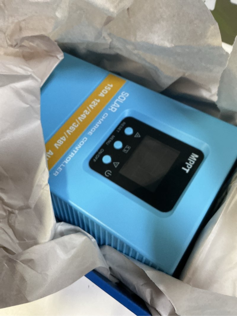Condition photo showing Good Condition for solar charge controller 150a 12v 24v 36v 48v intelligent recognition lcd display battery intelligent regulator maximum 100v input dual usb for lead acid/lithium battery (sa150a)