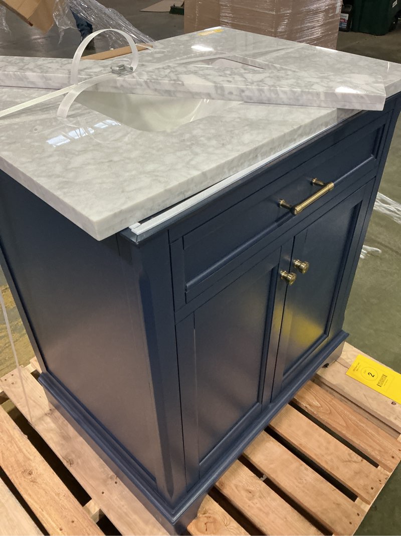 Condition photo showing Good Condition for Allen + roth roveland 30-in royal navy undermount single sink bathroom