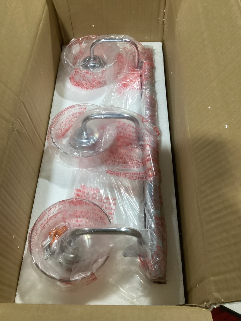 Condition photo showing Good Condition for zeyu 3-Light Modern Vanity Lights for Bathroom, 20.5" Industrial Bathroom Lights Over Mirror with Clear Glass Shade, Chrome Finish, ZSL72B-3W CH