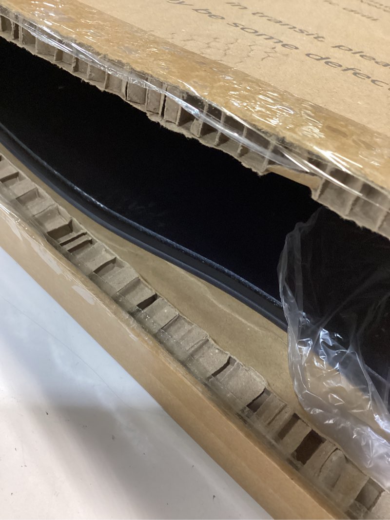 Condition photo showing As Is for irregular asymmetrical wall mirror for living room bathroom entryway, modern decorative mirror hanging (hook style, 32'' x 18'') frameless 32"l x 18"w