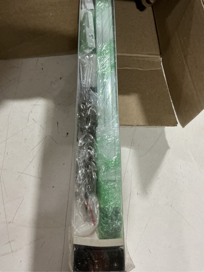 Condition photo showing As Is for acmeart ceiling curtain track,retractable ceiling track for curtains,4.8-8.15ft,room divider curtain rod,ceiling rails set with silent rollers and hooks for living room/bedroom/shower/rv 4.8ft-8.15ft (1 set)