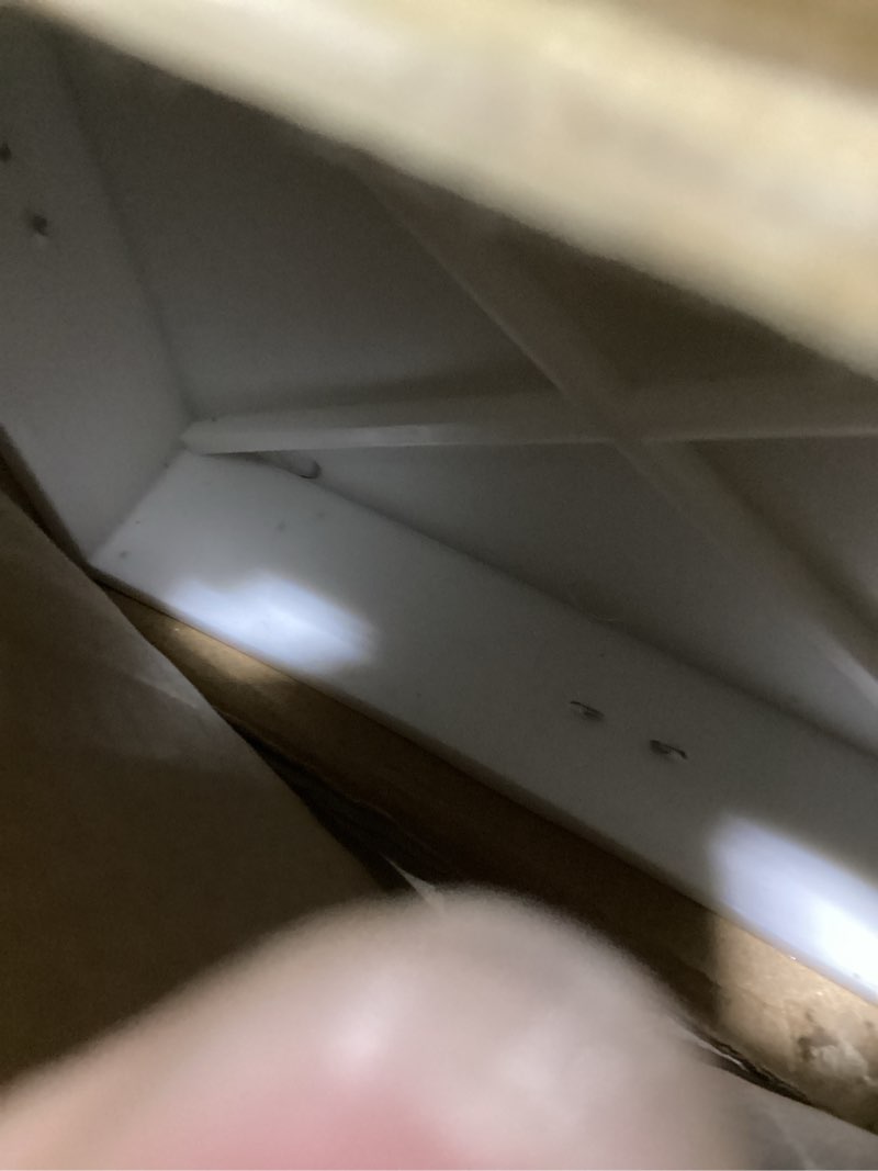 Condition photo showing Good Condition for allesin zen free-stop cordless cordless blinds for windows, 5% openness, uv protection, light filtering roller shades with view-through function for home, natural woven, white, 34" w x 72" h 34"w x 72"h white-light filtering