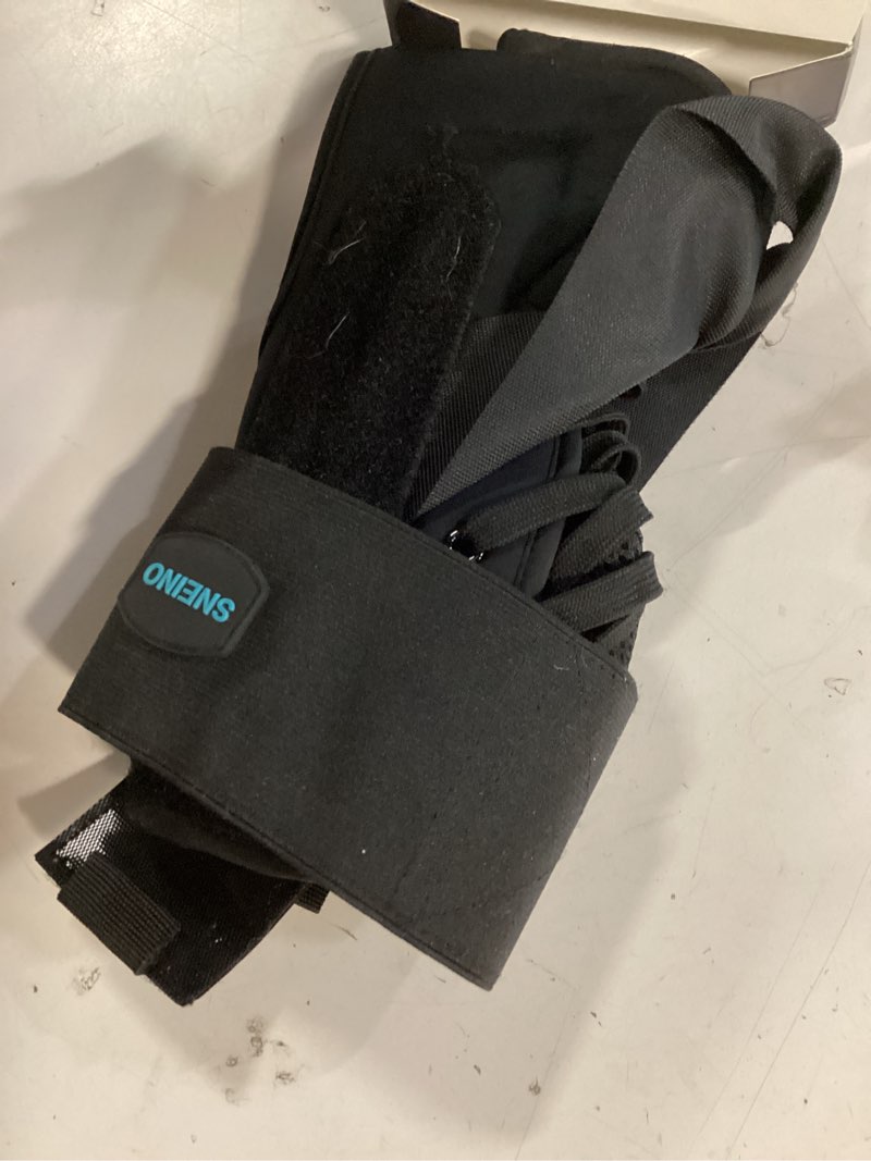 Condition photo showing As Is for ankle brace for women men - ankle support brace for sprained ankle, ankle stabilizer for achilles, tendon, sprain, injury recovery, lace up ankle wrap for running, basketball, volleyball (ankle brace, medium) ankle brace medium