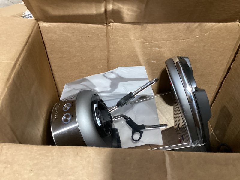 Condition photo showing As Is for breville bambino plus espresso machine bes500bss, brushed stainless steel