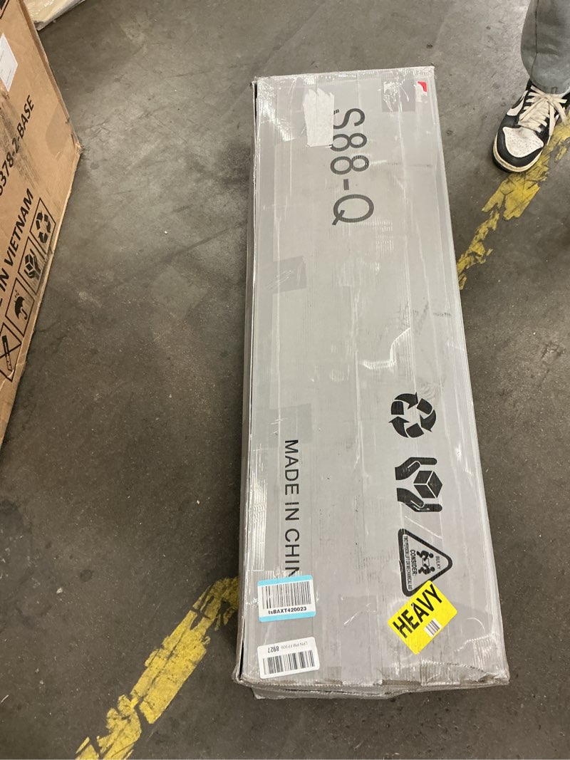 Condition photo showing New/Like New for Queen Size Metal Platform Bed Frame/Victorian Style Headboard and Footboard/Steel Slat Support/Easy Assembly/No Box Spring Needed/Underbed Storage/Noise Free/Black Queen Size Victorian