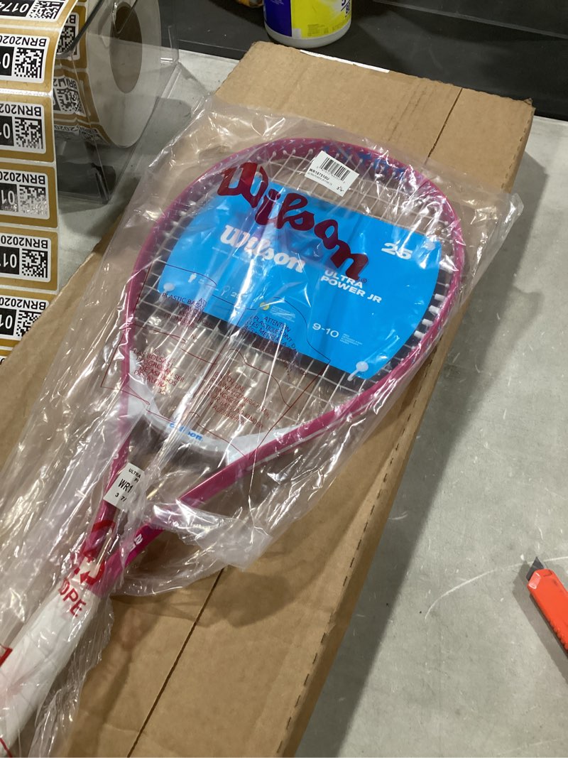 Condition photo showing Good Condition for wilson ultra power 25" junior recreational tennis racket - pink/white/blue