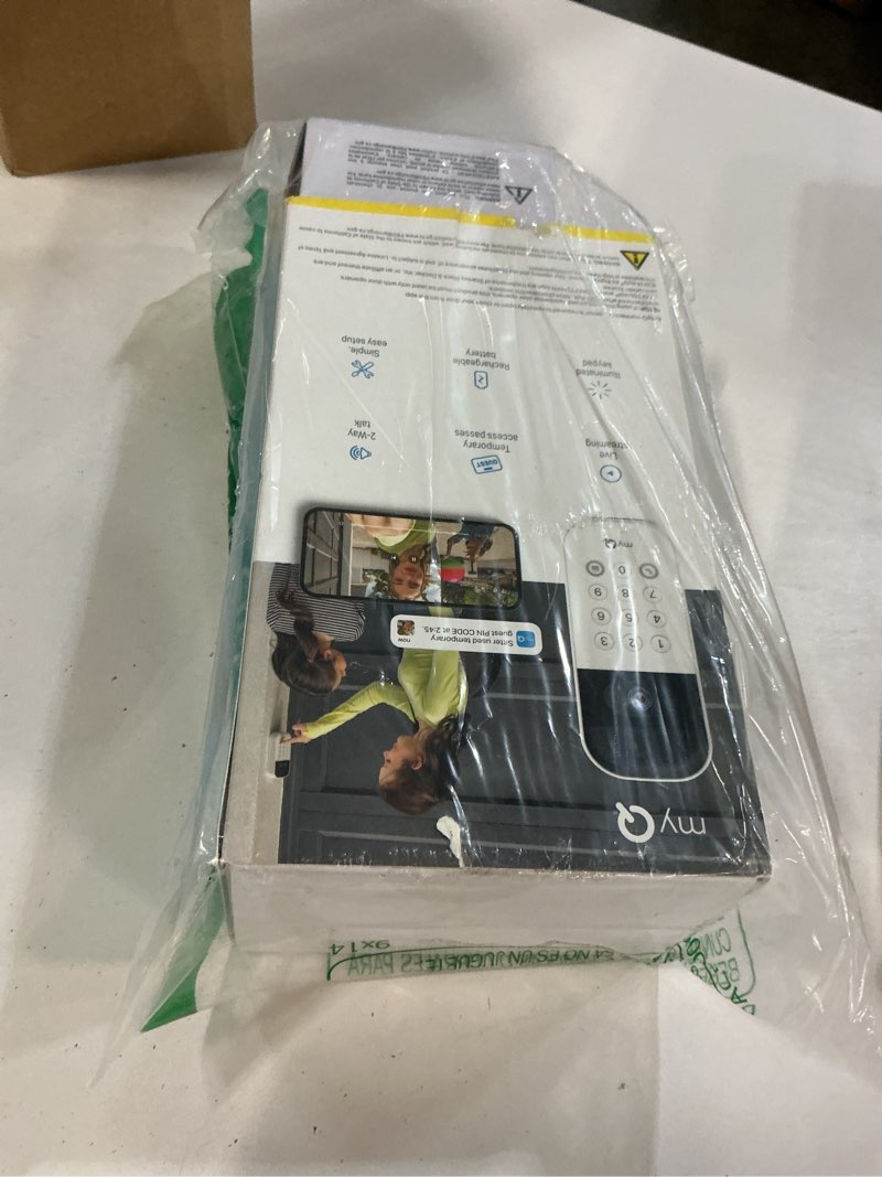 Condition photo showing Good Condition for myq smart garage door video keypad + rechargeable battery, with wide-angle camera, customizable pin codes, and smartphone control, works with chamberlain, liftmaster and craftsman openers vkp + rechargeable battery