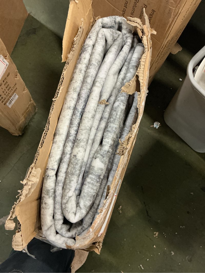 Condition photo showing As Is for Shilucheng 9x12 Area Rug for Living Room Clearance, Machine Washable Non-Slip Neutral Modern Abstract Indoor Rugs, Soft Rug for Bedroom Under Bed,Dining Room, Home Office Decor Carpet (Gray/Blue)