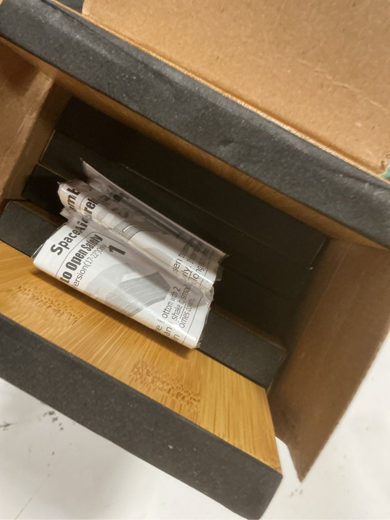 Condition photo showing Good Condition for spaceaid bamboo dresser drawer dividers 6 pack, 4.65“ high adjustable 12.5“-17” drawer organizers, expandable organization for clothing, clothes, dressers, natural 4.65''h, 12.5''-17''l natural