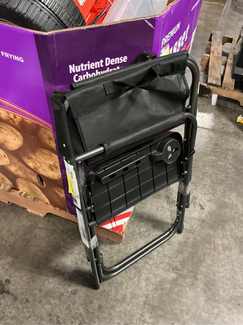 Condition photo showing Good Condition for ozark trail director chair with side table, black