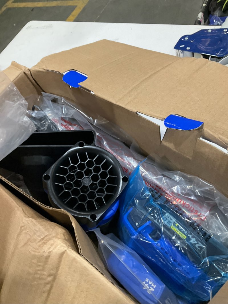 Condition photo showing As Is for kobalt 24-volt 270-cfm 130-mph battery handheld leaf blower