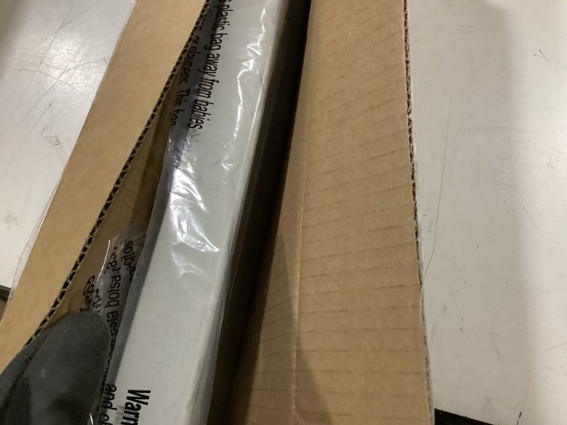 Condition photo showing Good Condition for lazblinds cordless cellular shades, blackout privacy honeycomb shades for home, thermal insulation noise reduction blinds for windows, 42'' w x 48'' h, white blackout-white 42'' w x 48'' h