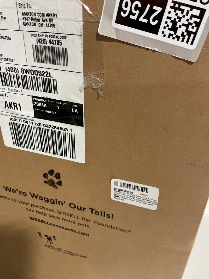 Condition photo showing Good Condition for bissell® air280 max wifi connected smart air purifier with hepa & carbon filter large room & home, quiet bedroom air cleaner for pets, dander, pollen, smoke, odors, auto mode, 3138a