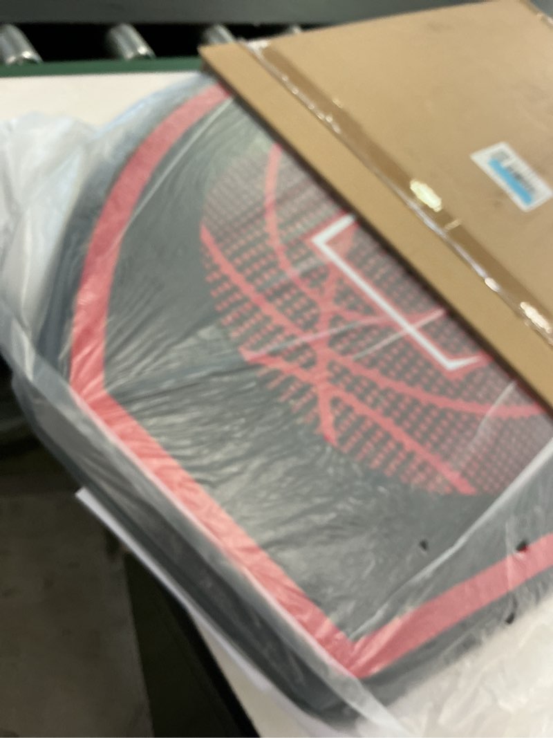 Condition photo showing Good Condition for Large Wall Mounted Basketball Hoop, 36"x24" Shatter-Proof Backboard with 18" Rim & Anti-Tear Net, Indoor Outdoor Basketball Hoop for Family Fun with Kids Adults