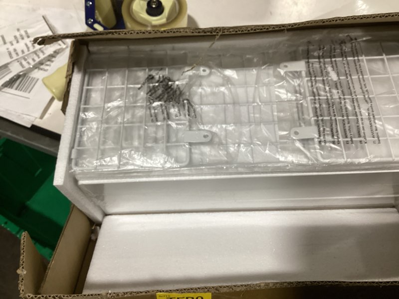 Condition photo showing Good Condition for QEEIG Bathroom Shelves Over Toilet - Wall Mounted Floating Shelves Toilet Paper Storage Small Farmhouse Decor Shelf 16 inch Set of 3, White (019-W3) 3pcs B. White