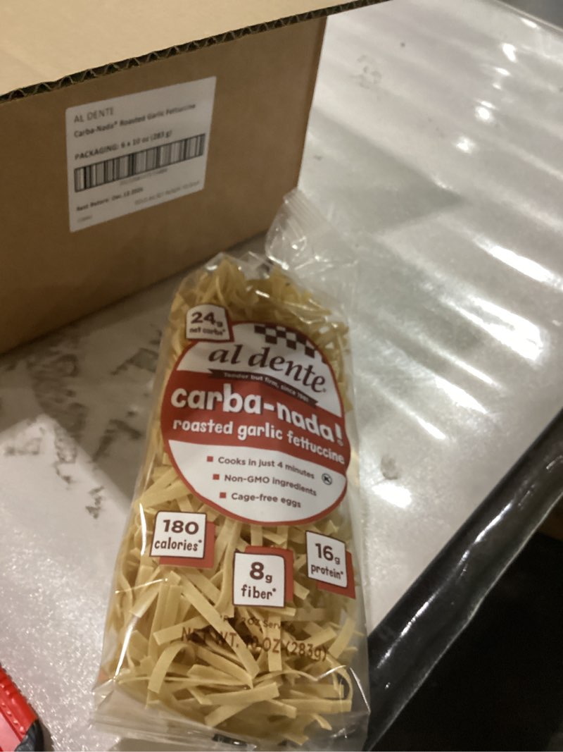 Carba-nada roasted garlic fettuccine 6 10oz packs