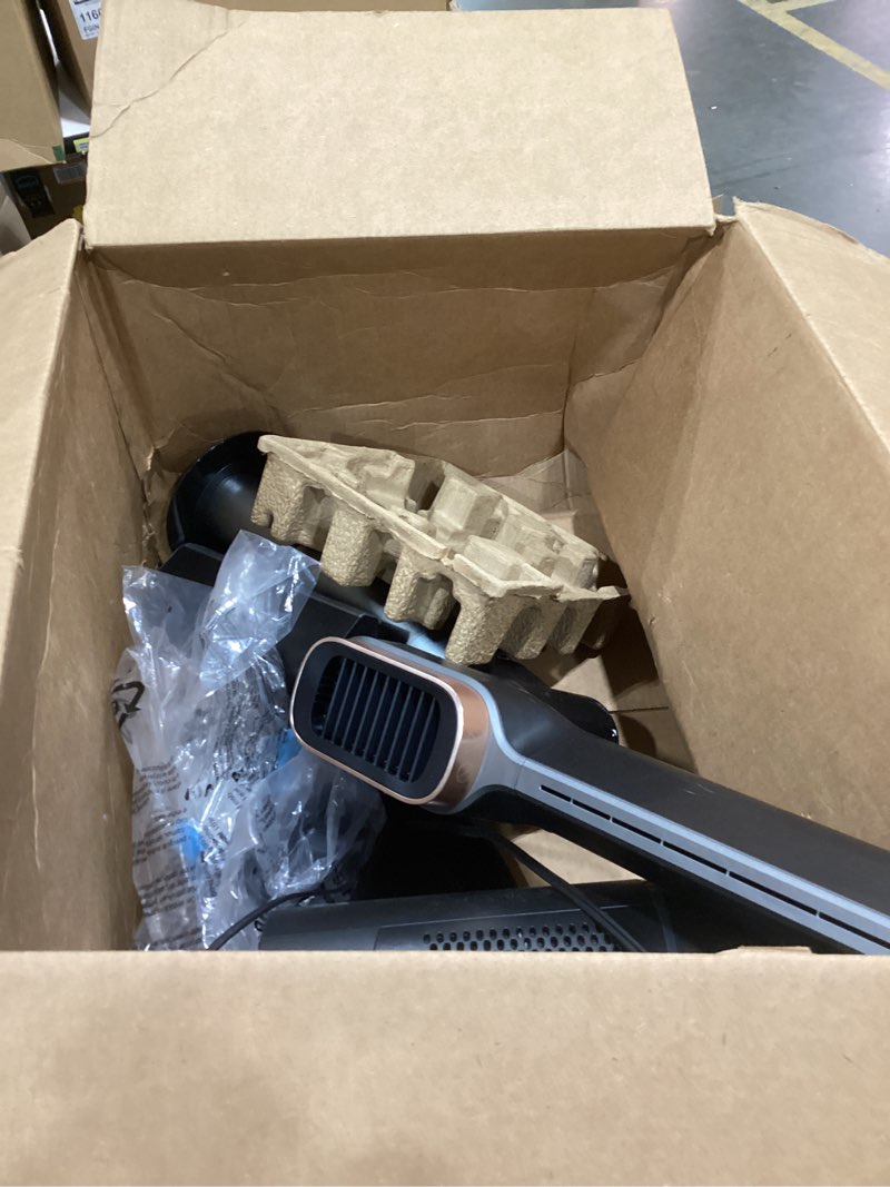 Condition photo showing As Is for shark turboblade cool + heat – 2-in-1 bladeless tower fan & space heater for customizable year-round indoor use, bedroom, living room, & office | powerful cooling + rapid room heating, charcoal, th202 turboblade cool & heat - charcoal