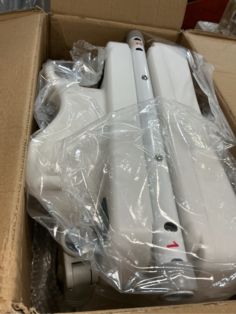 Condition photo showing Good Condition for raised toilet seat with handles for elderly - toilet seat risers for seniors with adjustable padded arms - elevated toilet safety seat for standard or elongated commode